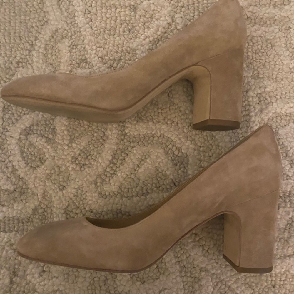 Sam Edelman Suede “Junie” Pumps size 8 1/2 Light Tan